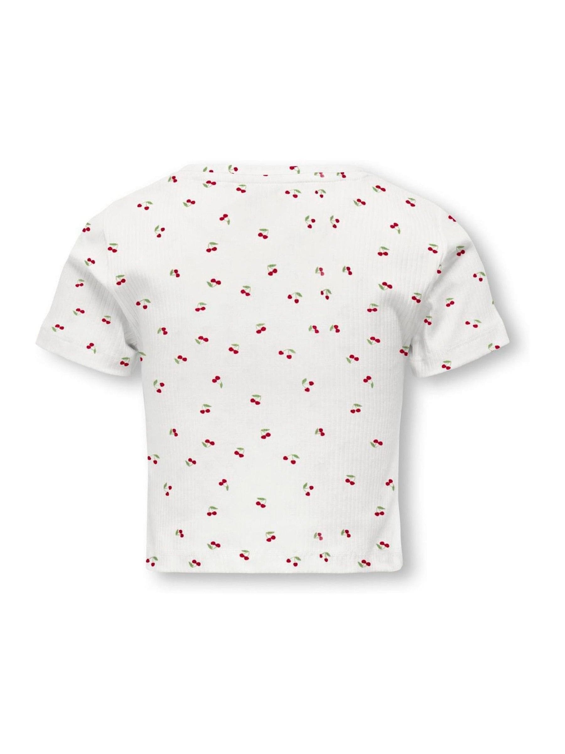 Dsiney Kidz - ONLY KIDS White Cherry Printed Short Sleeved Baby T-Shirt image 5