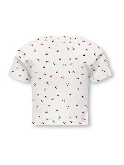 Dsiney Kidz - ONLY KIDS White Cherry Printed Short Sleeved Baby T-Shirt image 5
