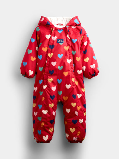 JoJo Maman Bébé Red Heart Waterproof Snowsuit All-in-One - image 1