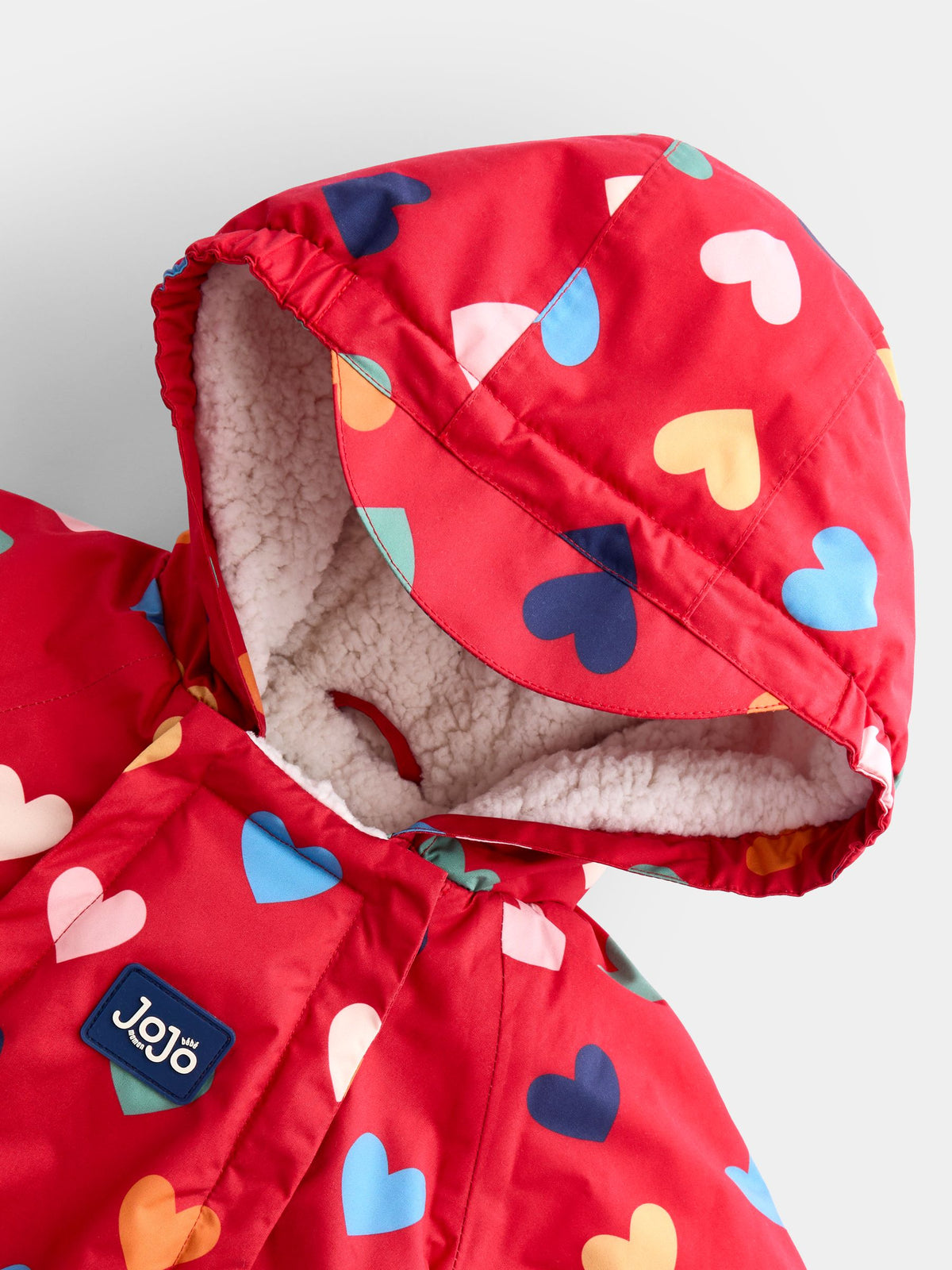 JoJo Maman Bébé Red Heart Waterproof Snowsuit All-in-One - image 3