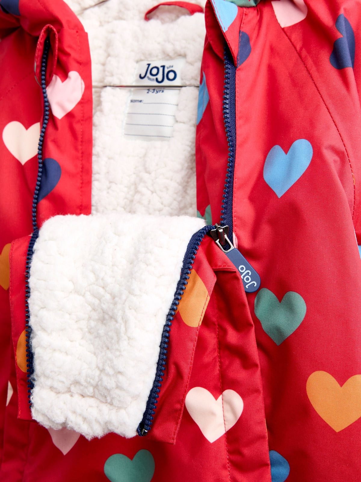 JoJo Maman Bébé Red Heart Waterproof Snowsuit All-in-One - image 4
