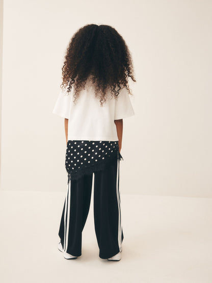 Dsiney Kidz - White Spot Lace Asymmetric T-Shirt (3-16yrs) image 3