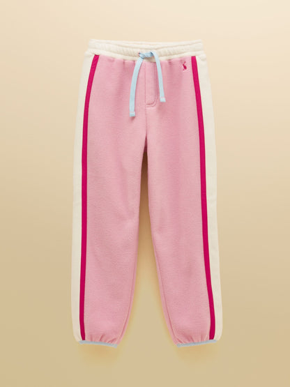 Joules Girls' Breeze Pink Polar Fleece Joggers - image 1