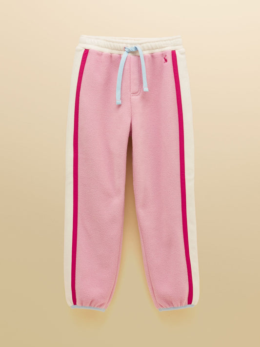 Joules Girls' Breeze Pink Polar Fleece Joggers - image 1
