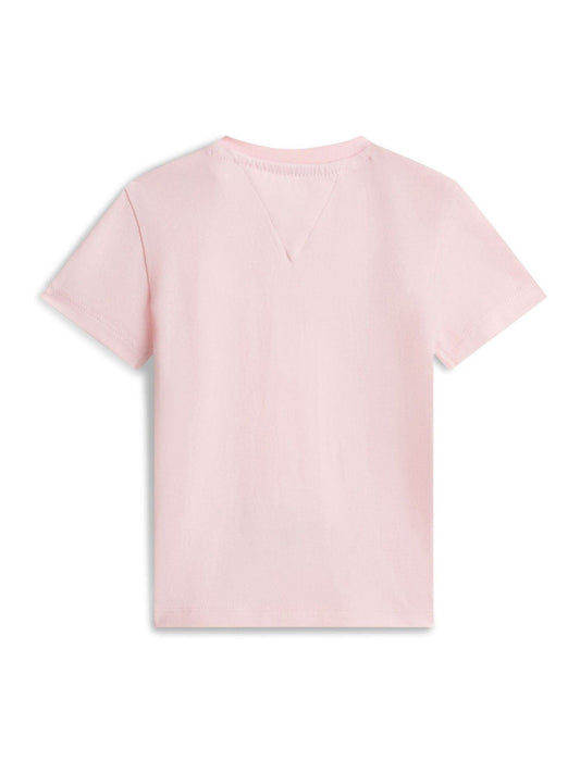 Tommy Hilfiger Pink Outline Logo Jersey T-Shirt image 2
