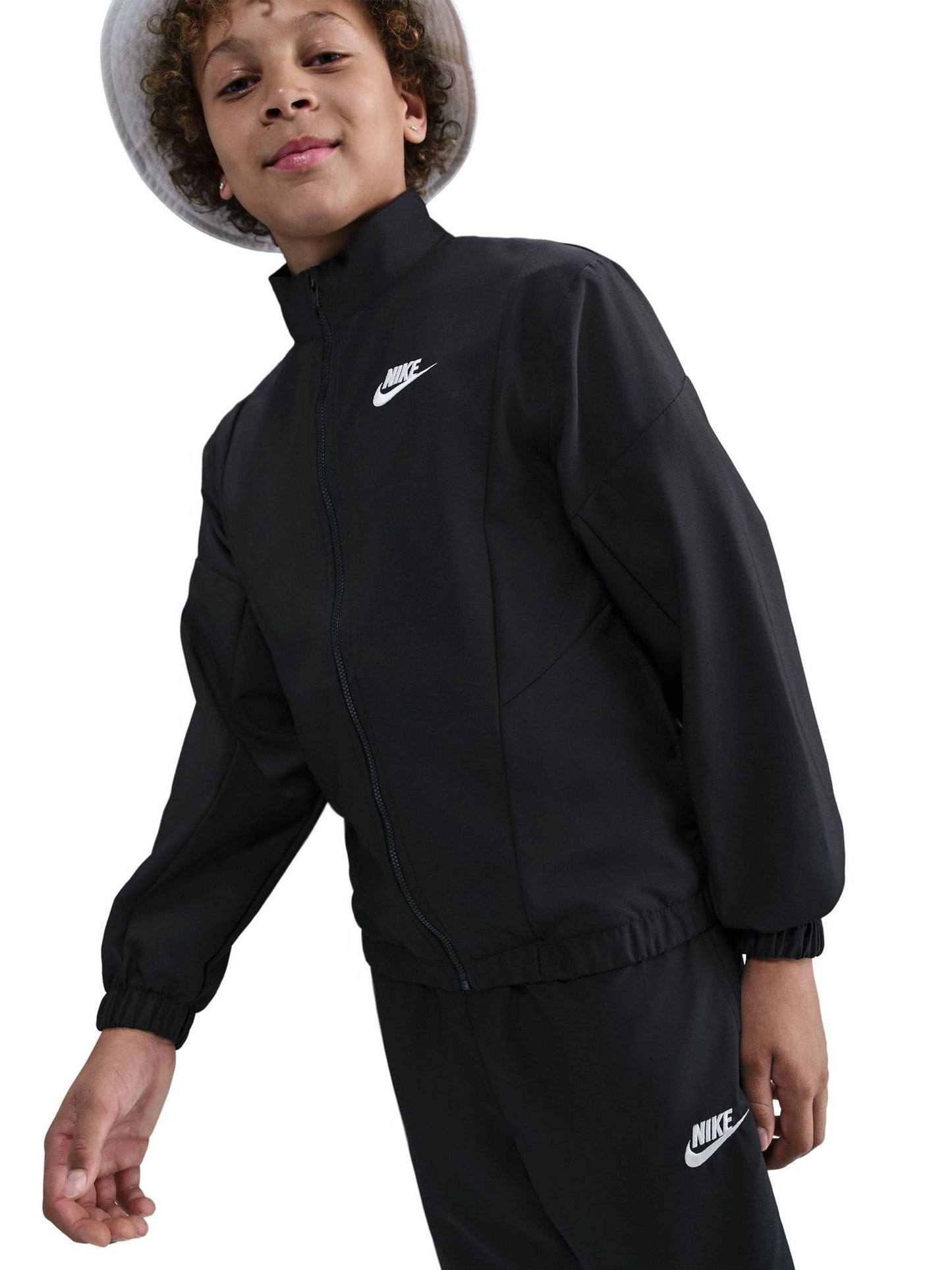 Dsiney Kidz - Nike Black Sportswear Woven Tracksuit image 2