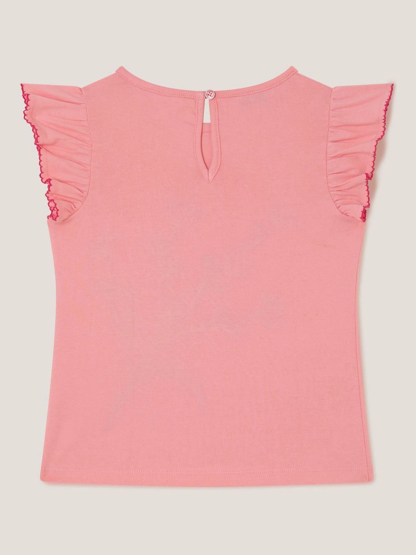 Monsoon Pink Tulip Embroidered Bow T-Shirt image 3