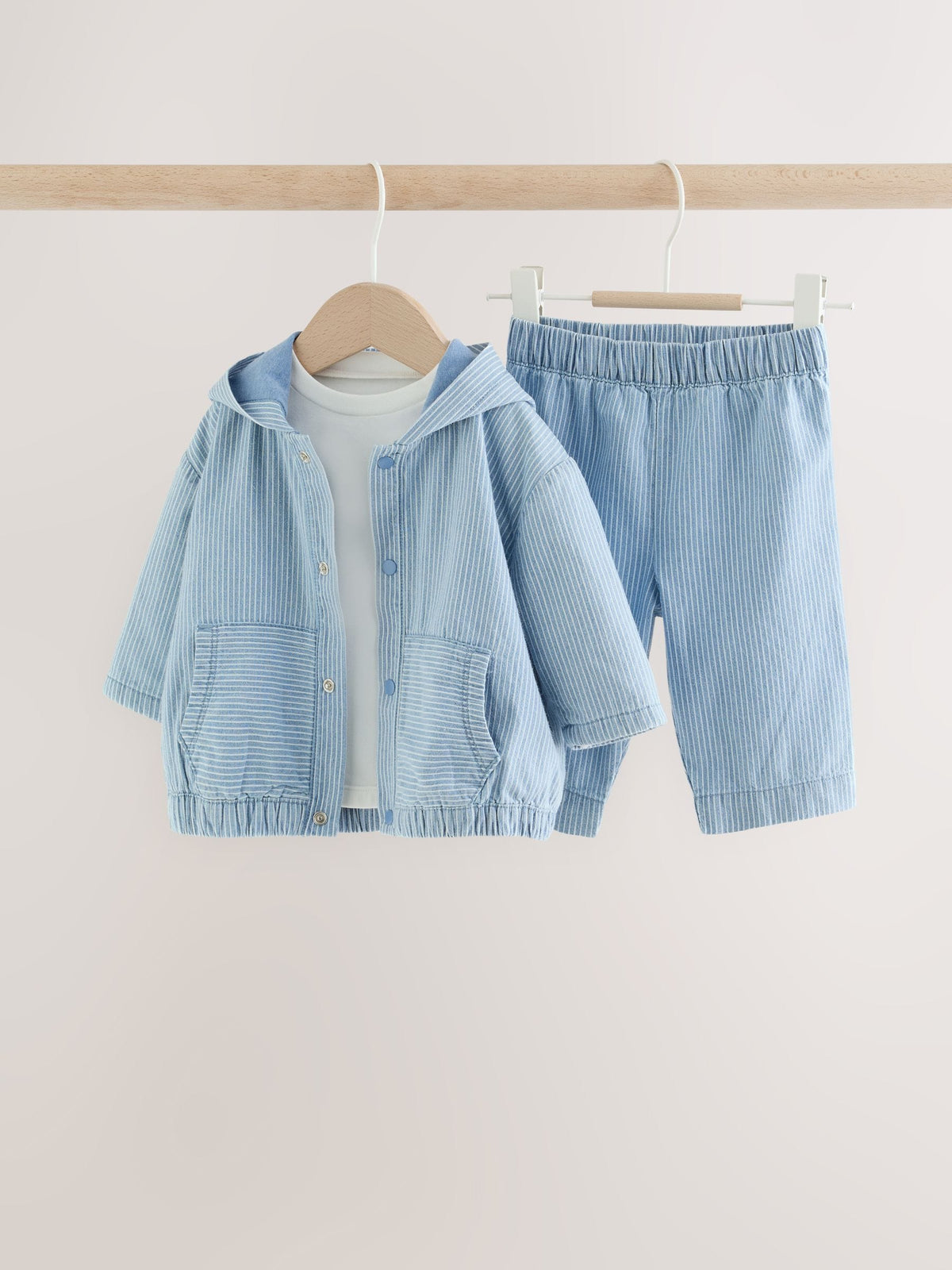 Dsiney Kidz - Blue Shacket, Top and Trouser Baby 3 Piece Set (0mths-2yrs) image 1