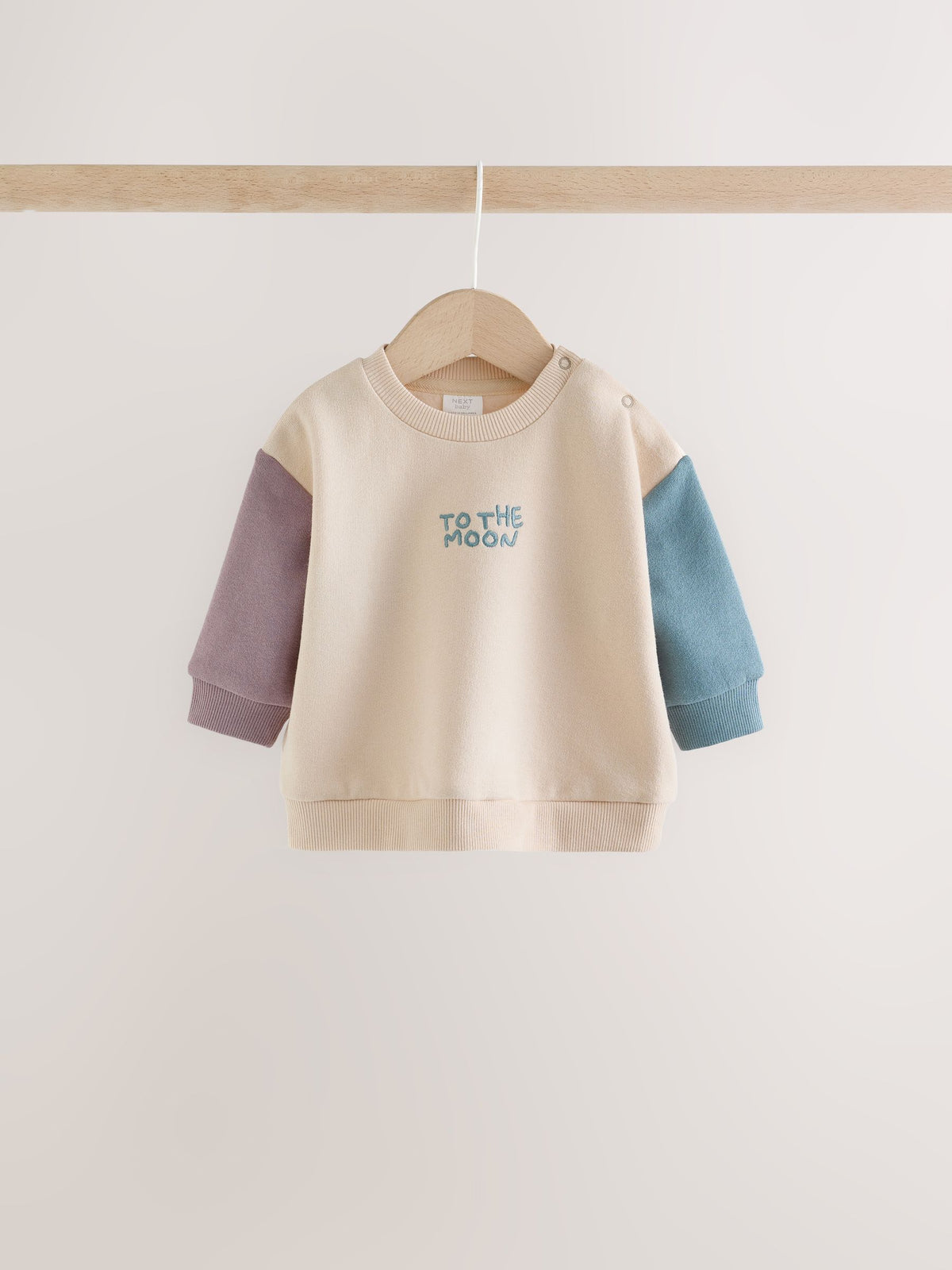 Blue/Cream Stars Sweatshirt and Cord Trousers Baby Set 2 Piece (0mths-2yrs) - image 2