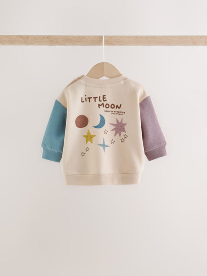 Blue/Cream Stars Sweatshirt and Cord Trousers Baby Set 2 Piece (0mths-2yrs) - image 5