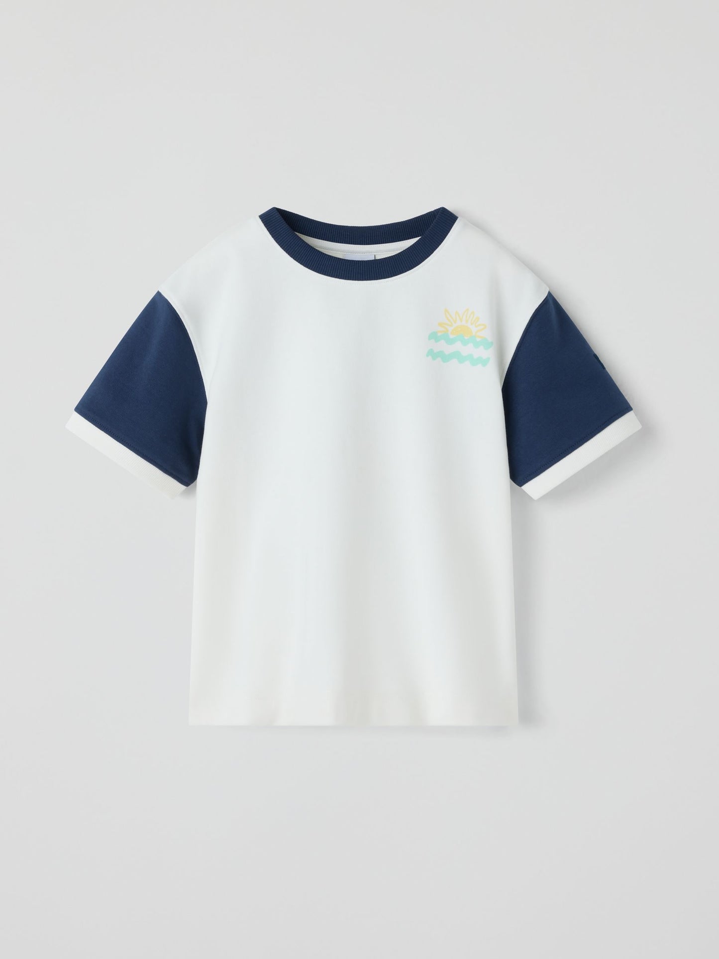 Polarn O. Pyret Blue Oversized Back Print T-Shirt image 2