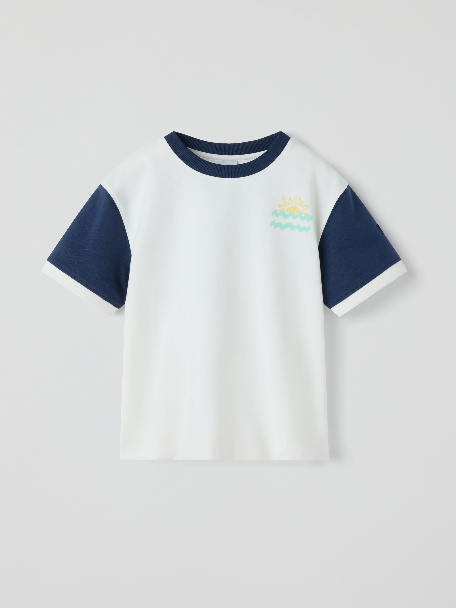 Polarn O. Pyret Blue Oversized Back Print T-Shirt image 2