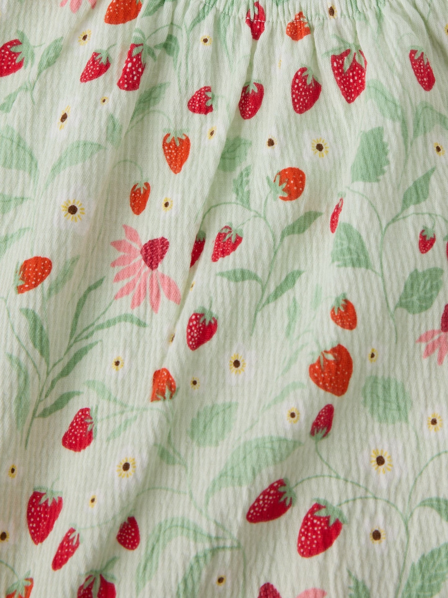 Dsiney Kidz - Polarn O. Pyret Green Strawberry Ruffle Top image 4
