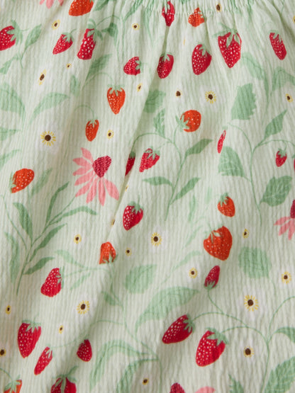 Dsiney Kidz - Polarn O. Pyret Green Strawberry Ruffle Top image 4