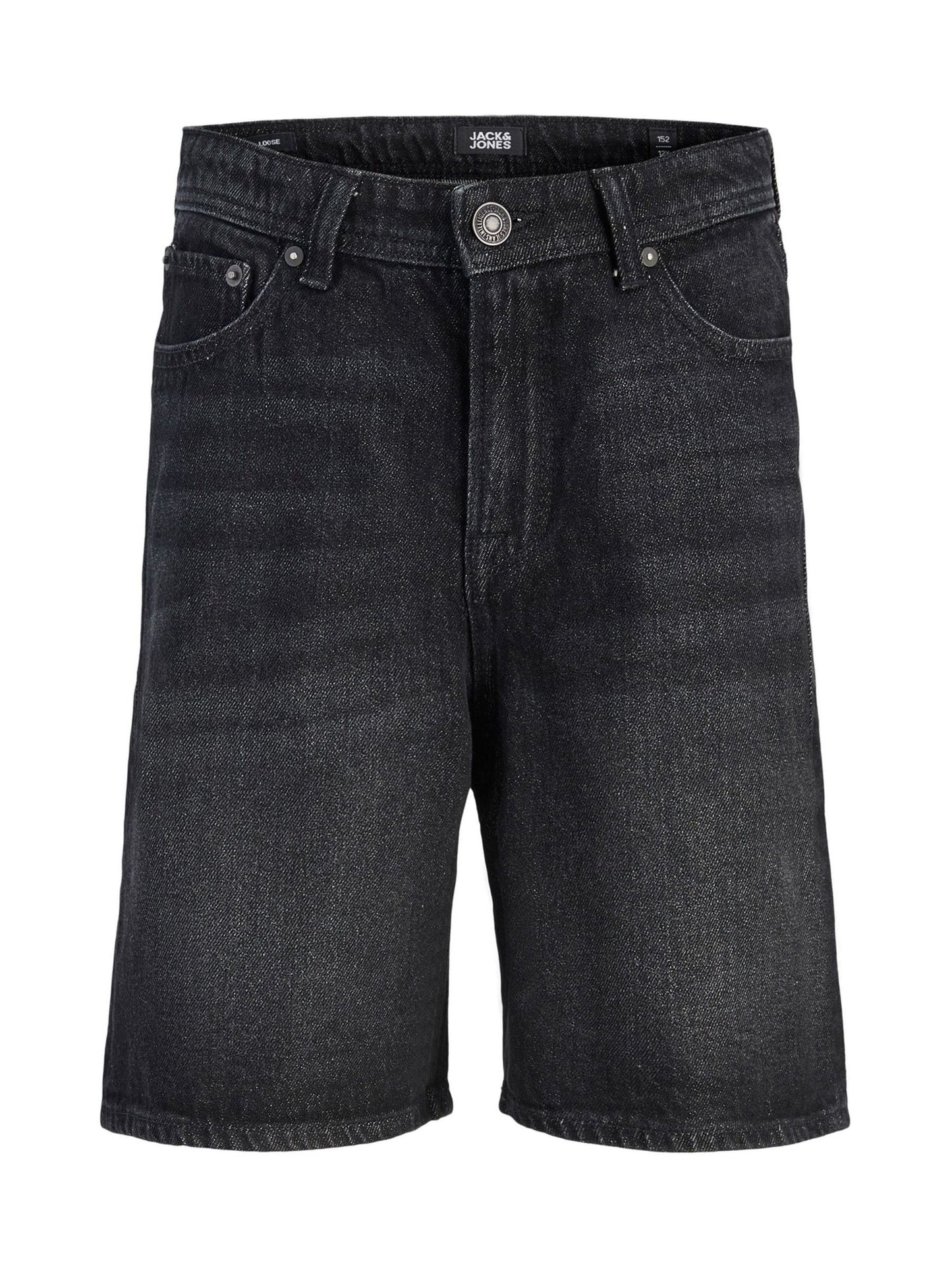 Dsiney Kidz - JACK & JONES JUNIOR Black Relaxed Fit Denim Shorts image 6