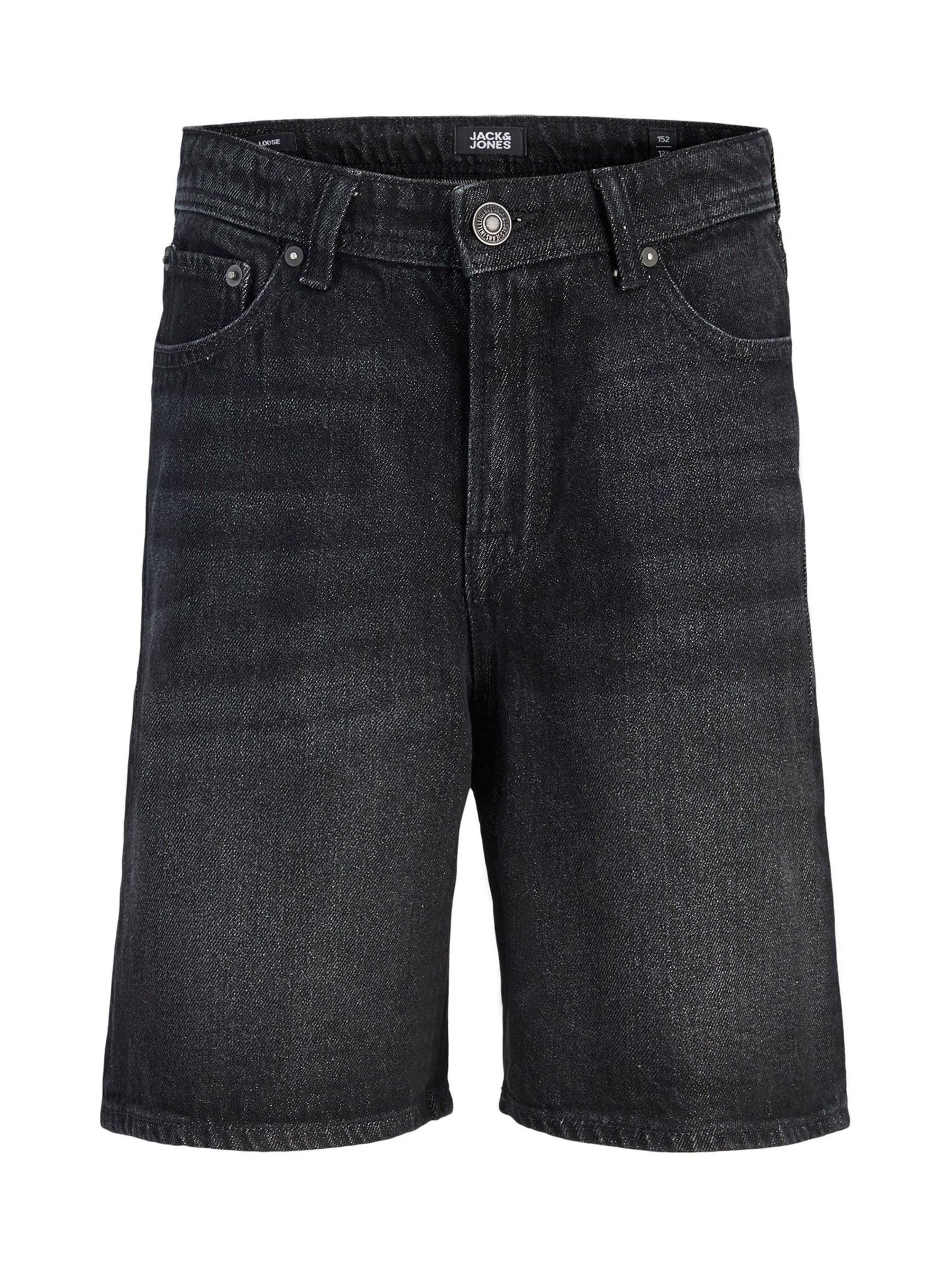 Dsiney Kidz - JACK & JONES JUNIOR Black Relaxed Fit Denim Shorts image 6