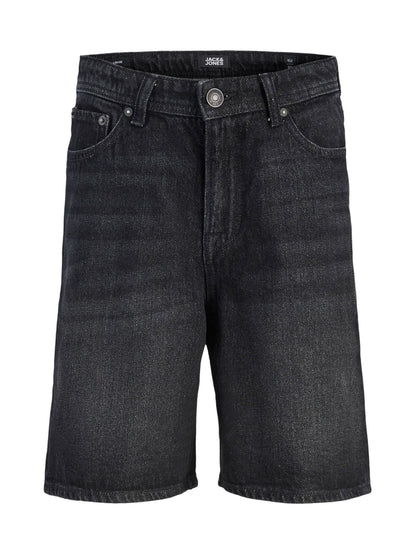 Dsiney Kidz - JACK & JONES JUNIOR Black Relaxed Fit Denim Shorts image 6