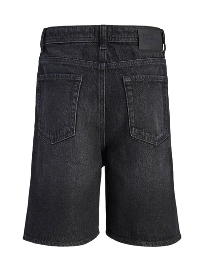 Dsiney Kidz - JACK & JONES JUNIOR Black Relaxed Fit Denim Shorts image 7