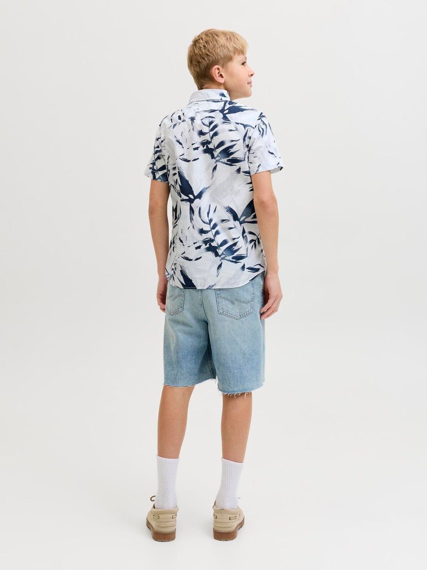 Dsiney Kidz - JACK & JONES JUNIOR White All Over Print Short Sleeve Shirt image 2