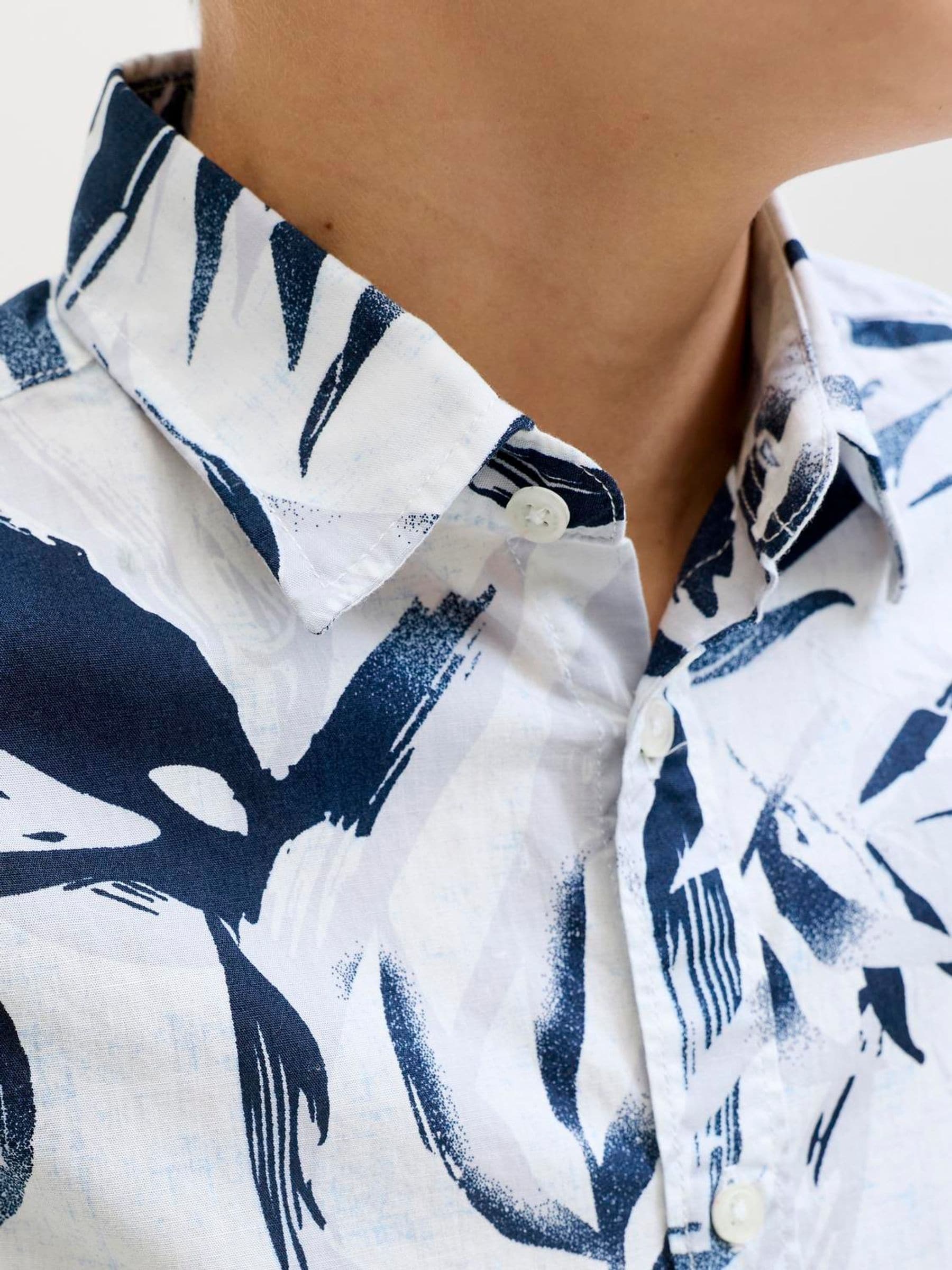 Dsiney Kidz - JACK & JONES JUNIOR White All Over Print Short Sleeve Shirt image 3
