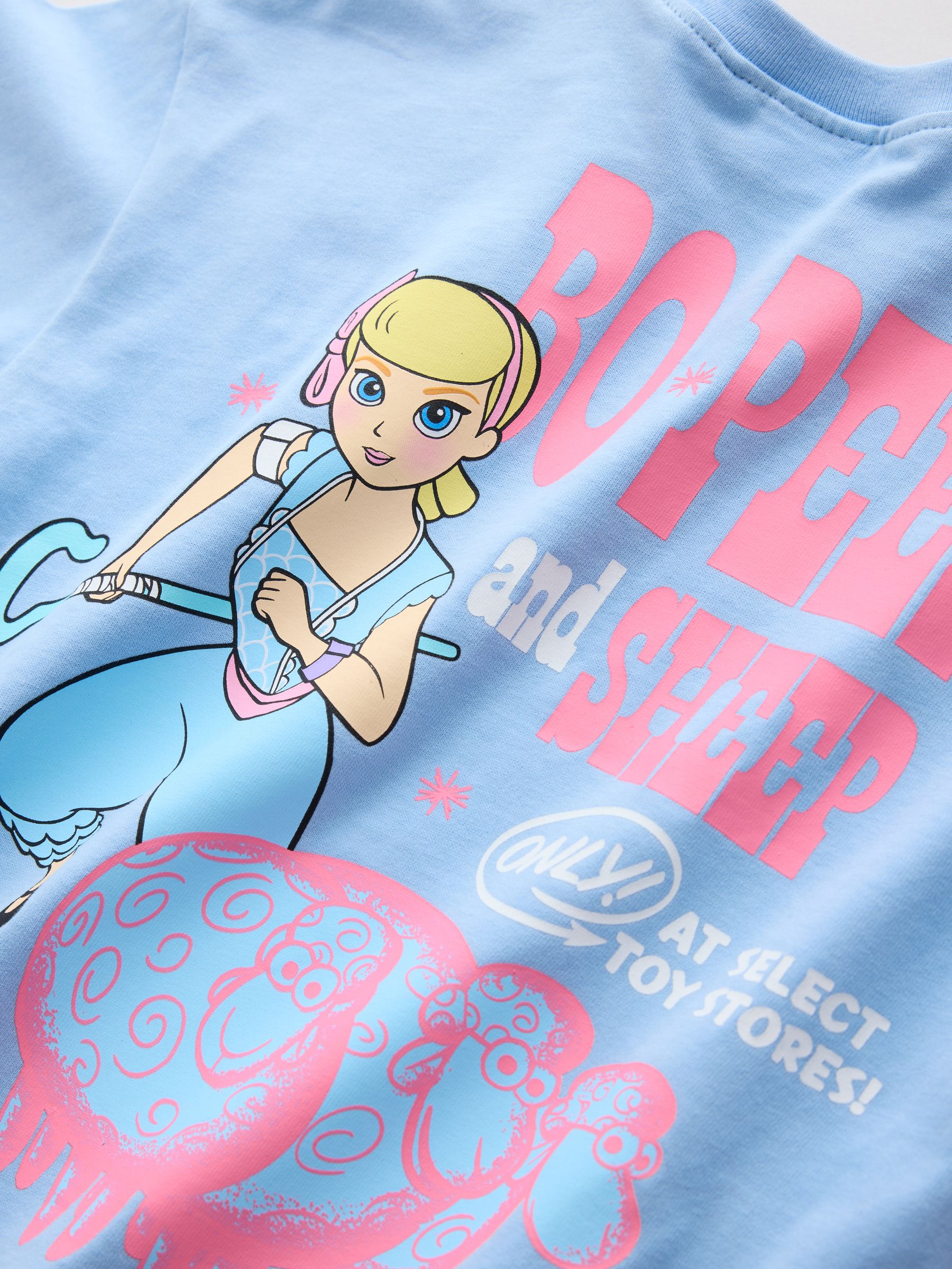 Blue/Pink Toy Story Bo Peep Short Sleeve T-Shirt and Shorts Set (3mths-7yrs) image 4