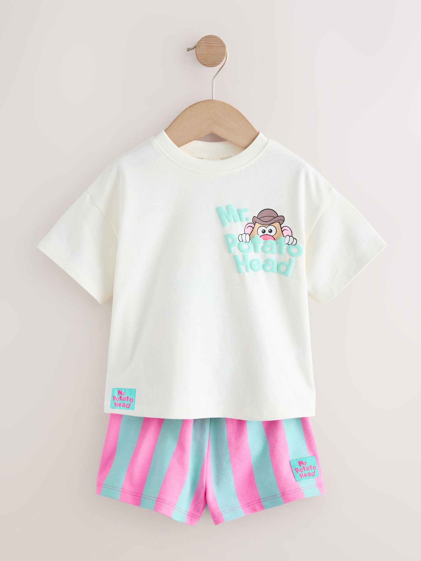 Cream Toy Story Mr Potato Head Short Sleeve T-Shirt and Short Set (3mths-7yrs) image 1