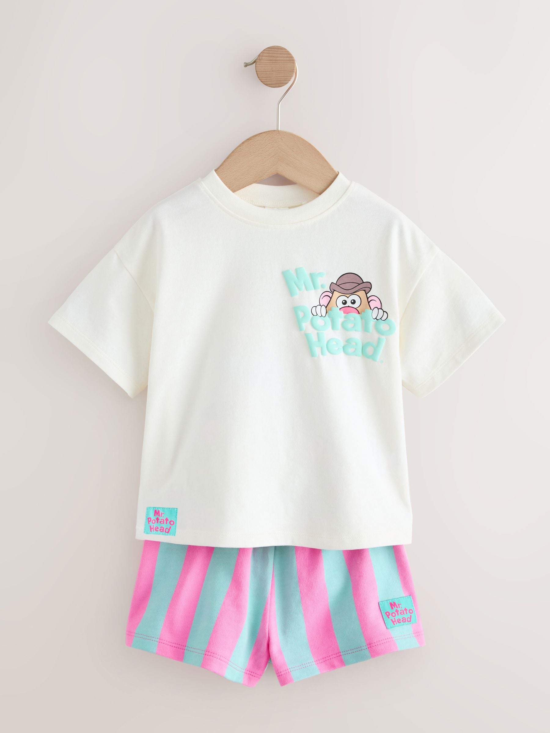 Cream Toy Story Mr Potato Head Short Sleeve T-Shirt and Short Set (3mths-7yrs) image 1