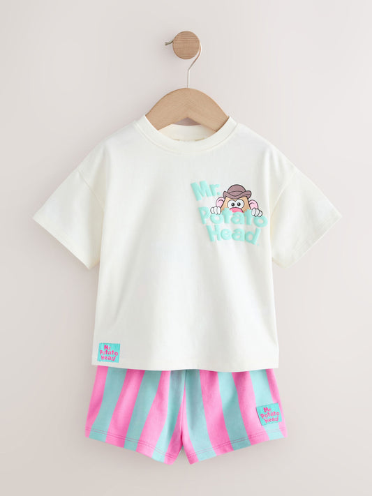 Cream Toy Story Mr Potato Head Short Sleeve T-Shirt and Short Set (3mths-7yrs) image 1