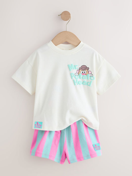 Cream Toy Story Mr Potato Head Short Sleeve T-Shirt and Short Set (3mths-7yrs) image 2