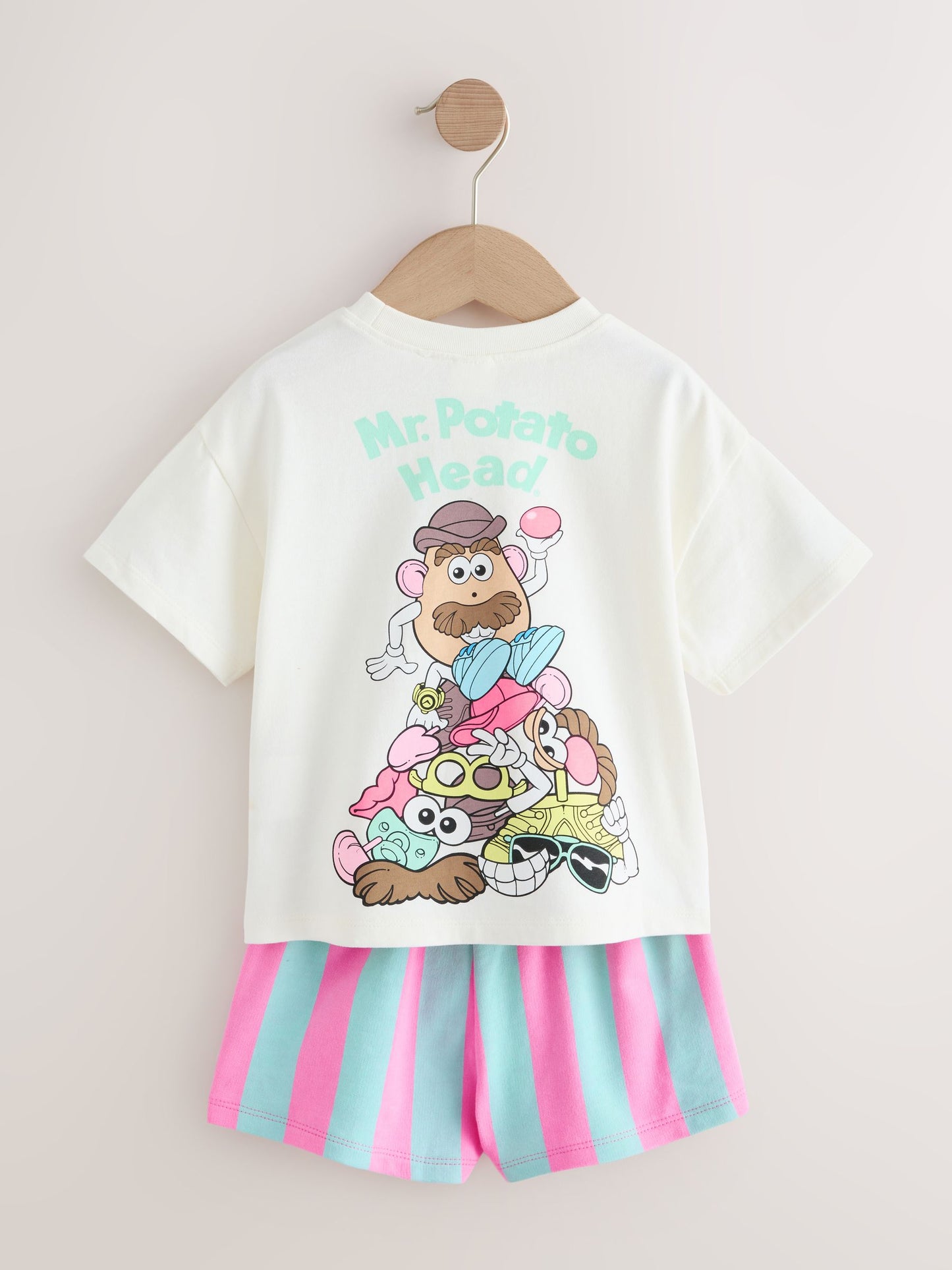 Cream Toy Story Mr Potato Head Short Sleeve T-Shirt and Short Set (3mths-7yrs) image 3