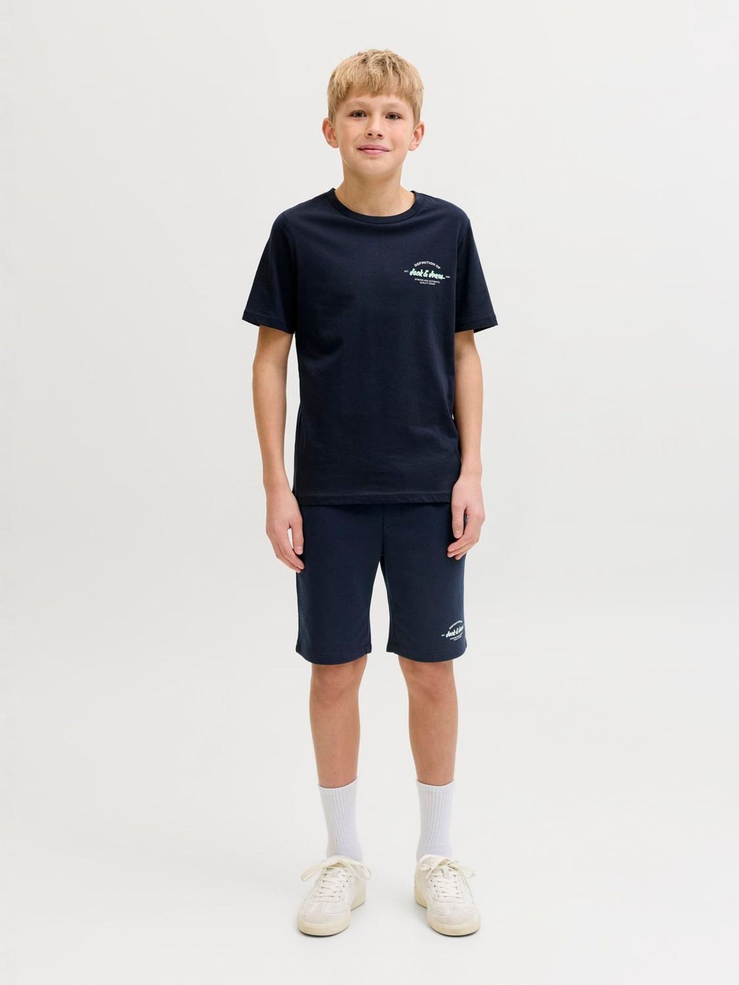 Dsiney Kidz - JACK & JONES JUNIOR Navy T-Shirt And Shorts Set image 1