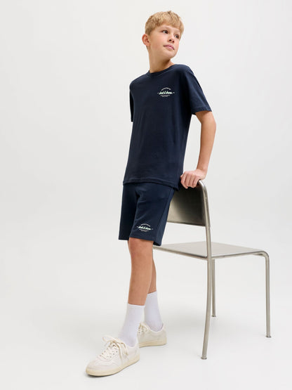 Dsiney Kidz - JACK & JONES JUNIOR Navy T-Shirt And Shorts Set image 3