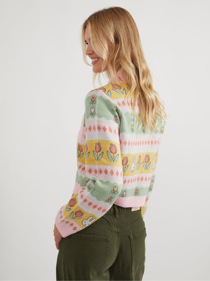 Skinnydip Pink Miffy Cottage Knitted Cardigan - image 2