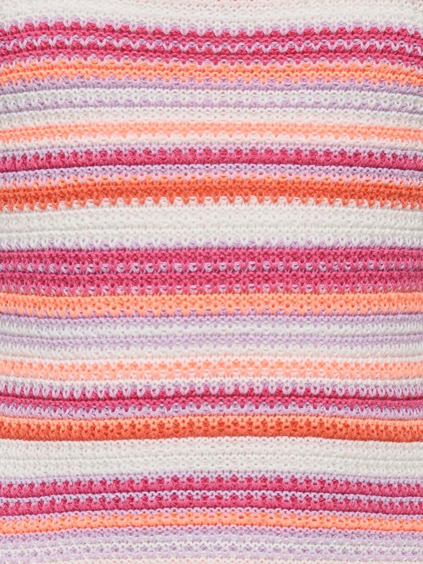 Dsiney Kidz - ONLY KIDS Pink Striped Crochet Strap Top image 3