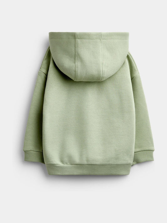 Dsiney Kidz - JoJo Maman Bébé Light Green Farm Badge Appliqué Hoodie image 2