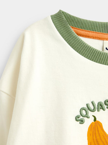 Dsiney Kidz - JoJo Maman Bébé Stone Pumpkin Long Sleeve Printed Top image 3