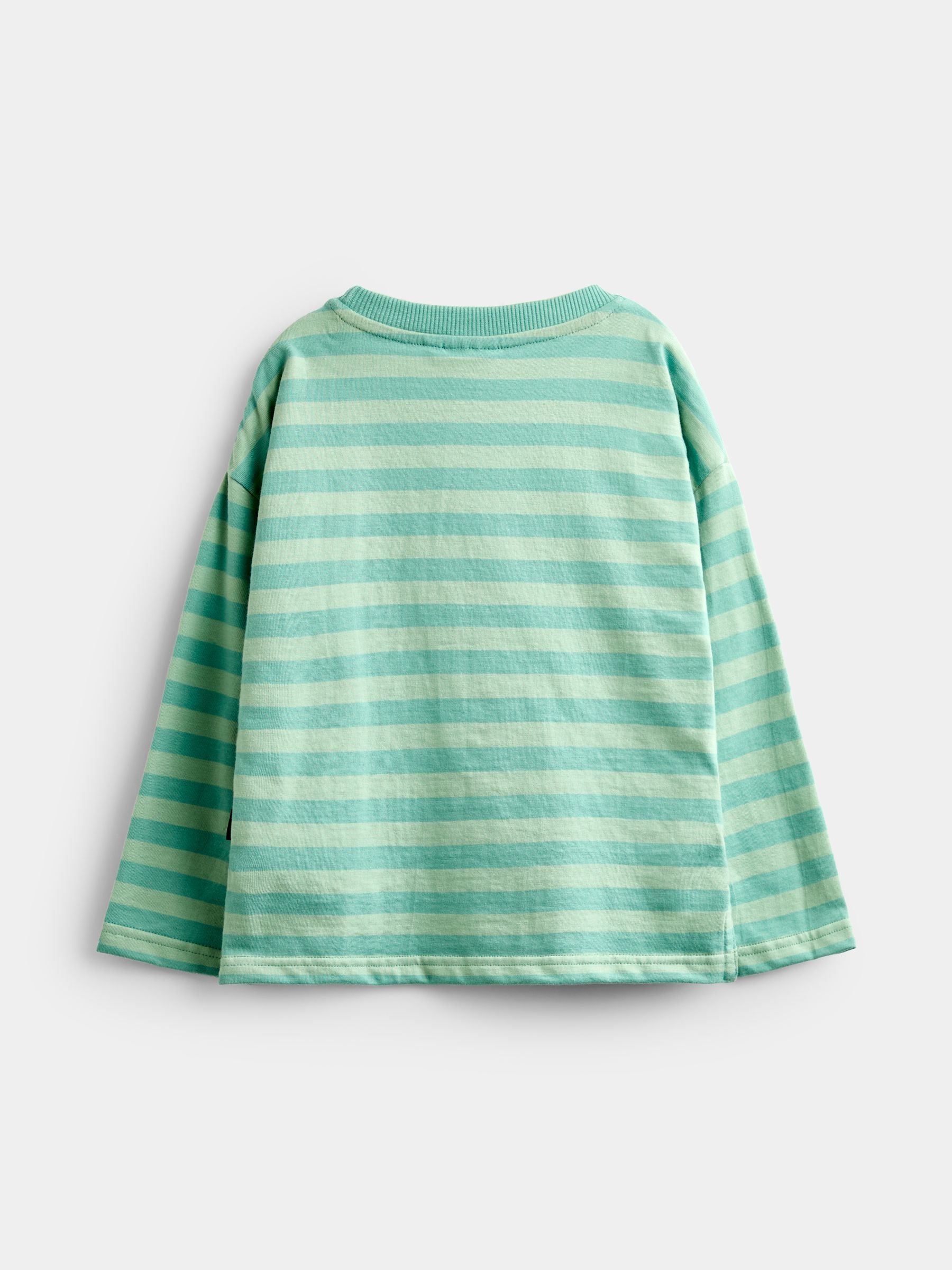 Dsiney Kidz - JoJo Maman Bébé Green Vegetable Long Sleeve Stripe Appliqué Top image 4