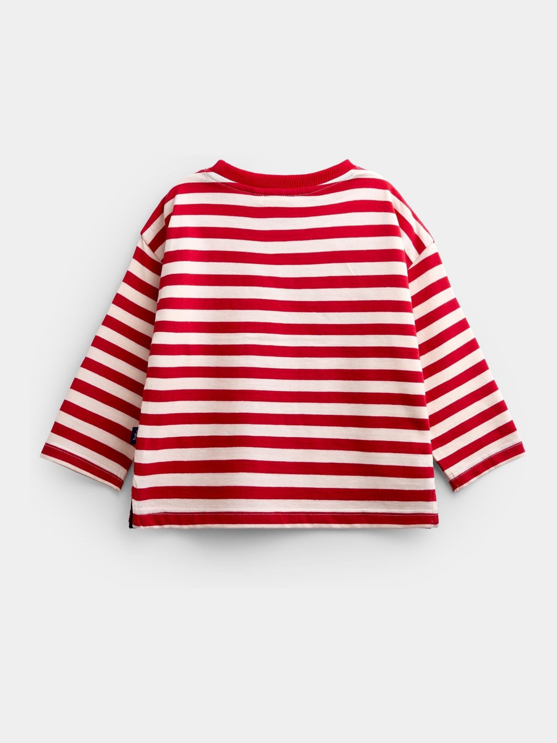 Dsiney Kidz - Jojo Maman Bébé Bright Red Golf Appliqué Stripe Top image 4