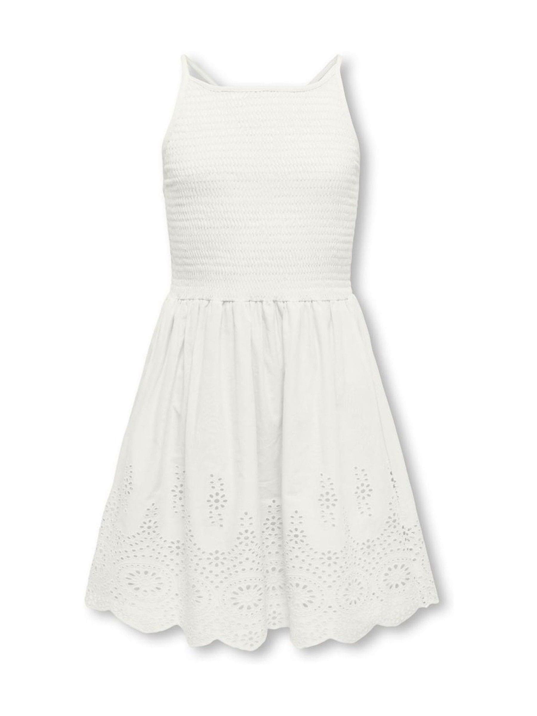 ONLY KIDS White Emroidery Anglais Smocking Dress image 2