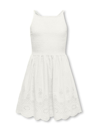 ONLY KIDS White Emroidery Anglais Smocking Dress image 2