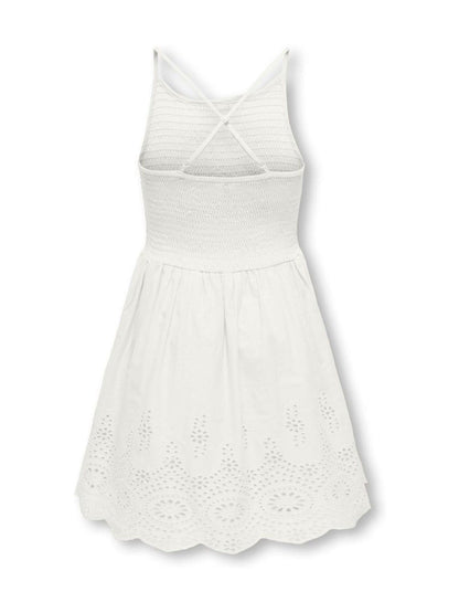 ONLY KIDS White Emroidery Anglais Smocking Dress image 3