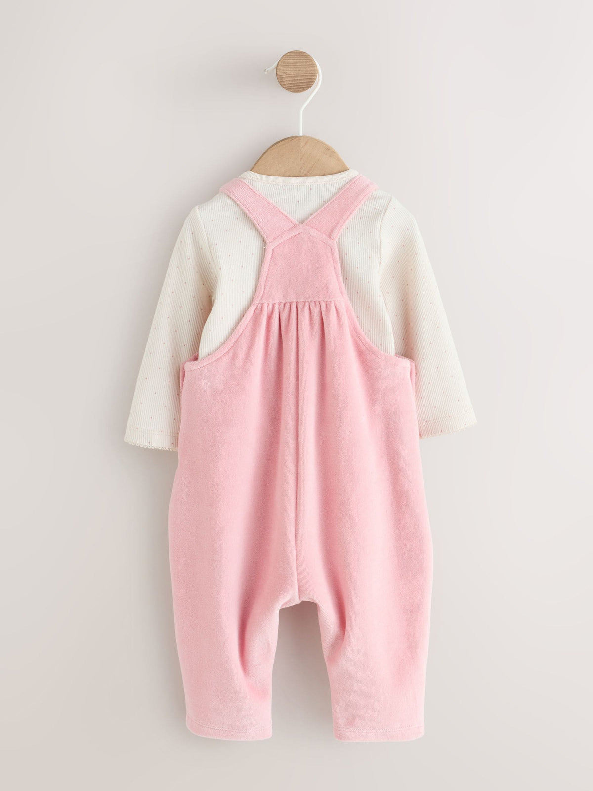 Pink Bunny Dungaree and Bodysuit Baby 2 Piece Set (0mths-2yrs) - image 2