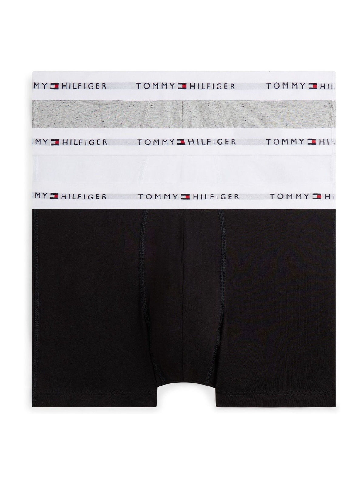 Dsiney Kidz - Tommy Hilfiger Grey Cotton Stretch Boxer Trunks 3 Pack image 1