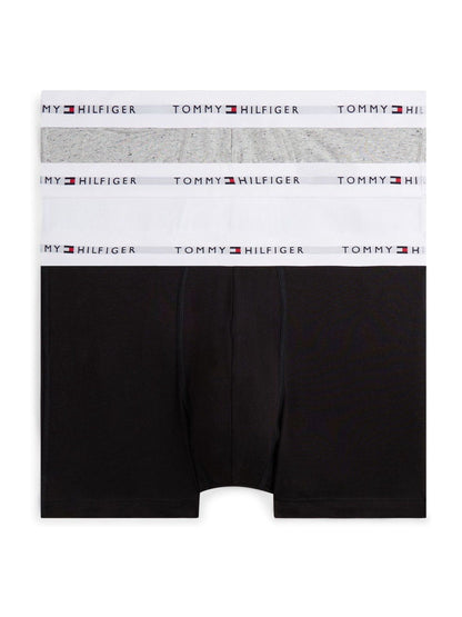Dsiney Kidz - Tommy Hilfiger Grey Cotton Stretch Boxer Trunks 3 Pack image 1