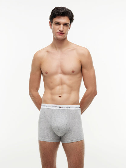 Dsiney Kidz - Tommy Hilfiger Grey Cotton Stretch Boxer Trunks 3 Pack image 2