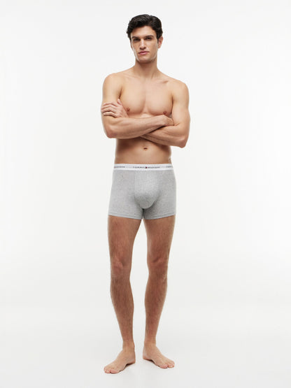 Dsiney Kidz - Tommy Hilfiger Grey Cotton Stretch Boxer Trunks 3 Pack image 3