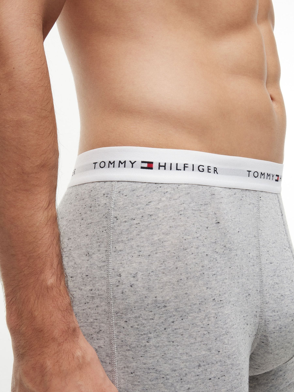 Dsiney Kidz - Tommy Hilfiger Grey Cotton Stretch Boxer Trunks 3 Pack image 5