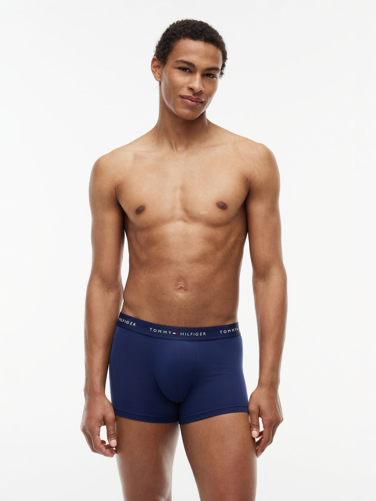 Dsiney Kidz - Tommy Hilfiger Blue Performance Stretch Trunks  3 Pack image 2