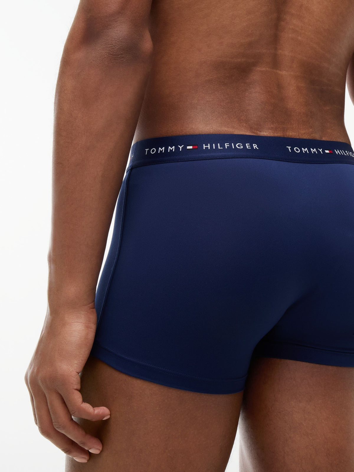 Dsiney Kidz - Tommy Hilfiger Blue Performance Stretch Trunks  3 Pack image 4