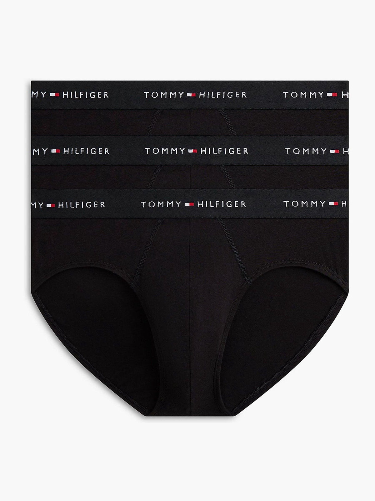 Dsiney Kidz - Tommy Hilfiger Black Chrome Cotton Stretch Briefs 3 Pack image 1